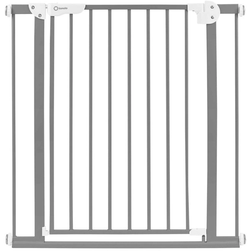 Lionelo - Poarta de siguranta prin presiune Truus Slim, 105 cm, Conform cu standardul european de securitate EN1930, Gri [1]