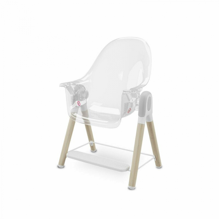 Lionelo - Scaun de masa Maya, 2 in 1, Transformabil, 3 pozitii de inclinare, Conform cu standardele europeane de securitate EN14988, EN12790, White [8]