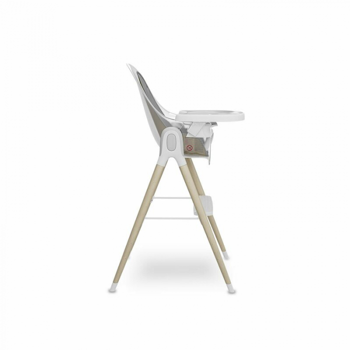 Lionelo - Scaun de masa Maya, 2 in 1, Transformabil, 3 pozitii de inclinare, Conform cu standardele europeane de securitate EN14988, EN12790, White [9]