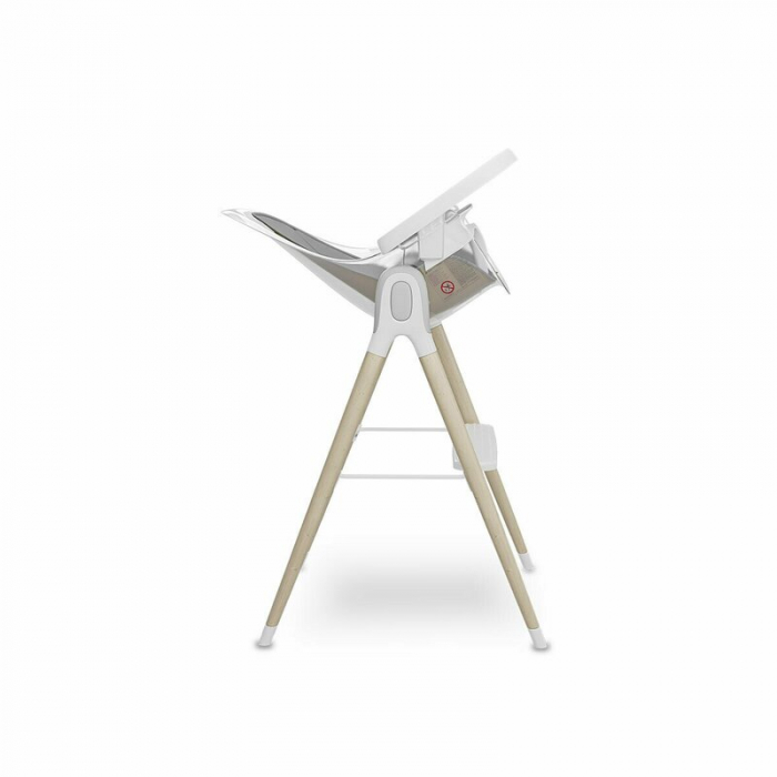 Lionelo - Scaun de masa Maya, 2 in 1, Transformabil, 3 pozitii de inclinare, Conform cu standardele europeane de securitate EN14988, EN12790, White [10]
