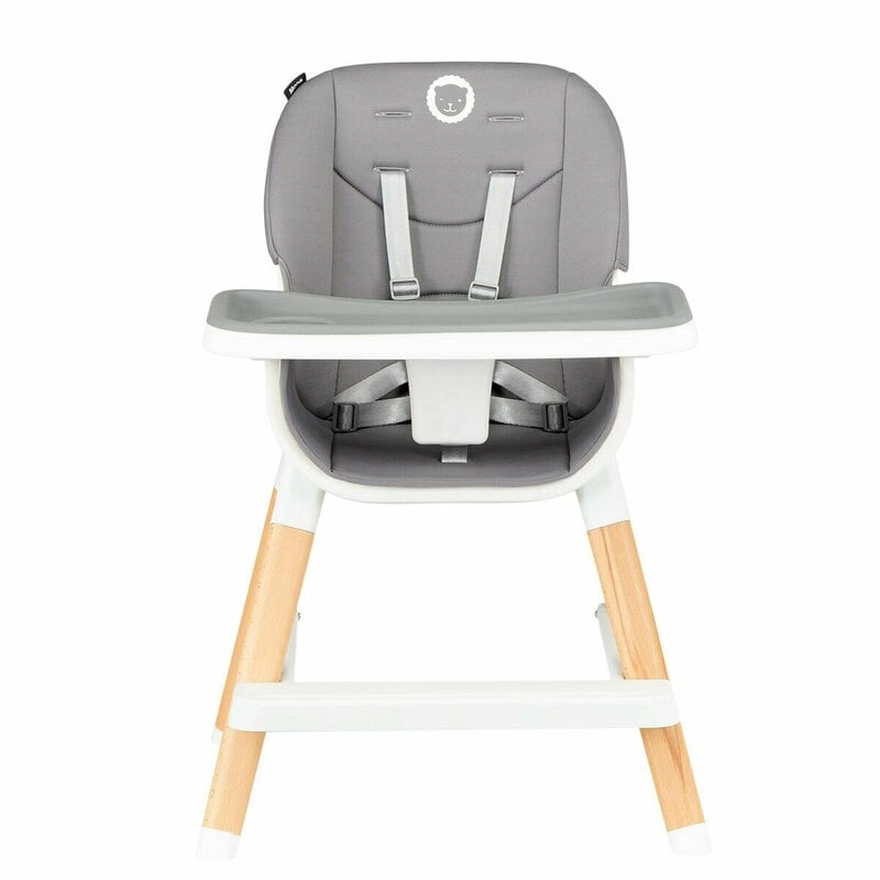 Lionelo - Scaun de masa Mona, 4 in 1, Transformabil, Reglabil in inaltime in 3 pozitii, Conform cu standardele europene de securitate EN14988, EN16120, Stone [6]