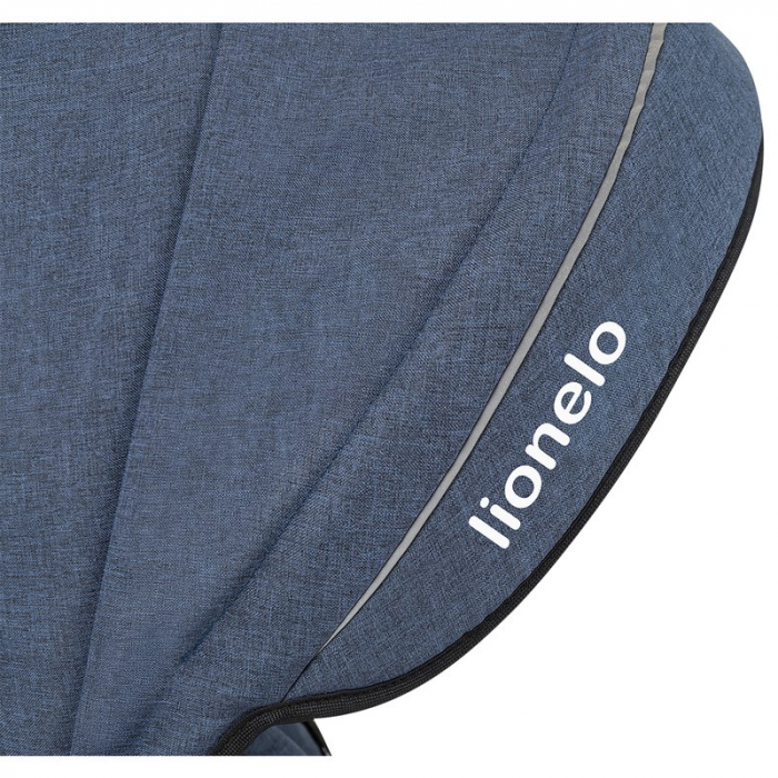 Lionelo - Tricicleta Tris, Mecanism de pedalare libera, Suport picioare, Control al directiei, Scaun reversibil, Rotire 360 grade, Pliabila, Conform cu standardul europeane de securitate EN71, Albastr [18]