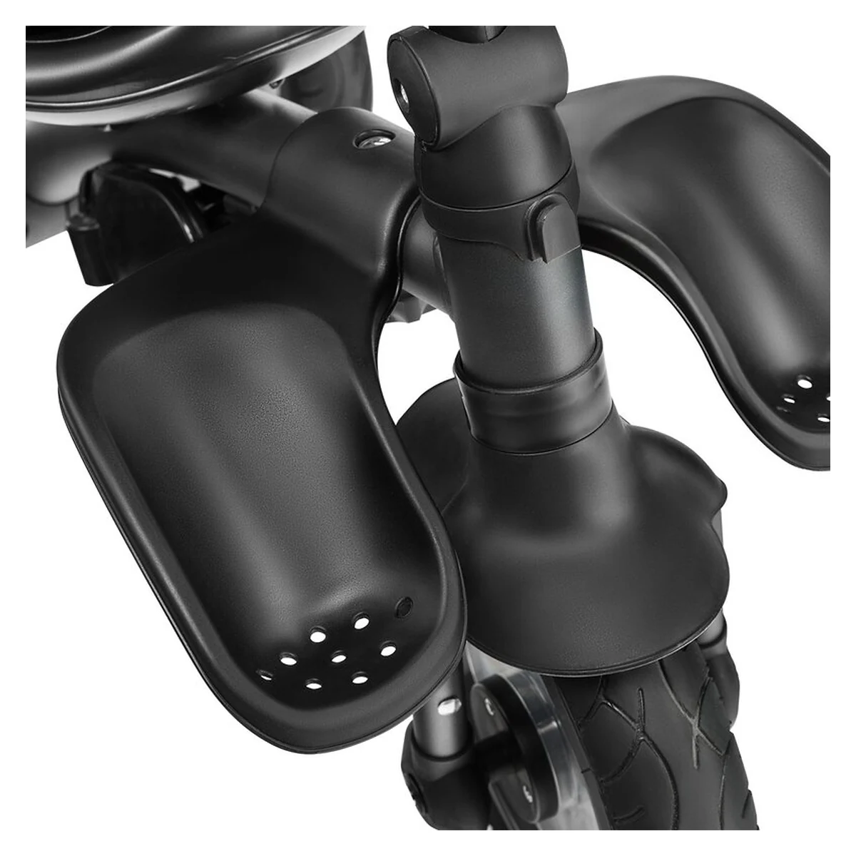 Lionelo - Tricicleta Tris, Mecanism de pedalare libera, Suport picioare, Control al directiei, Scaun reversibil, Rotire 360 grade, Pliabila, Conform cu standardul europeane de securitate EN71, Roz/Gri [26]