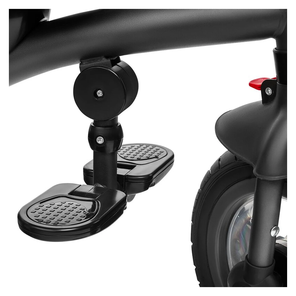 Lionelo - Tricicleta Tris, Mecanism de pedalare libera, Suport picioare, Control al directiei, Scaun reversibil, Rotire 360 grade, Pliabila, Conform cu standardul europeane de securitate EN71, Roz/Gri [25]