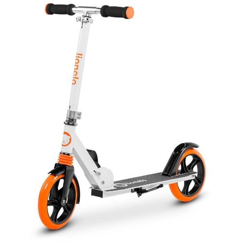 Lionelo - Trotineta Luca, Copii/Adulti, Pliabila, Pana la 100 Kg, Conform cu standardul european de securitate EN14619, Portocaliu [1]