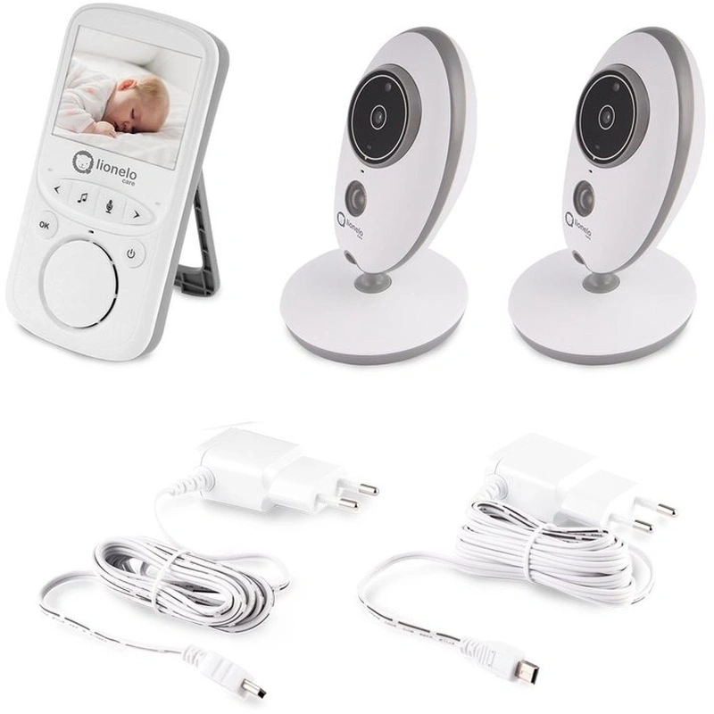 Lionelo - Videofon Babyline 5.1 , Wireless, Cu melodii, Cu doua camere independente [1]