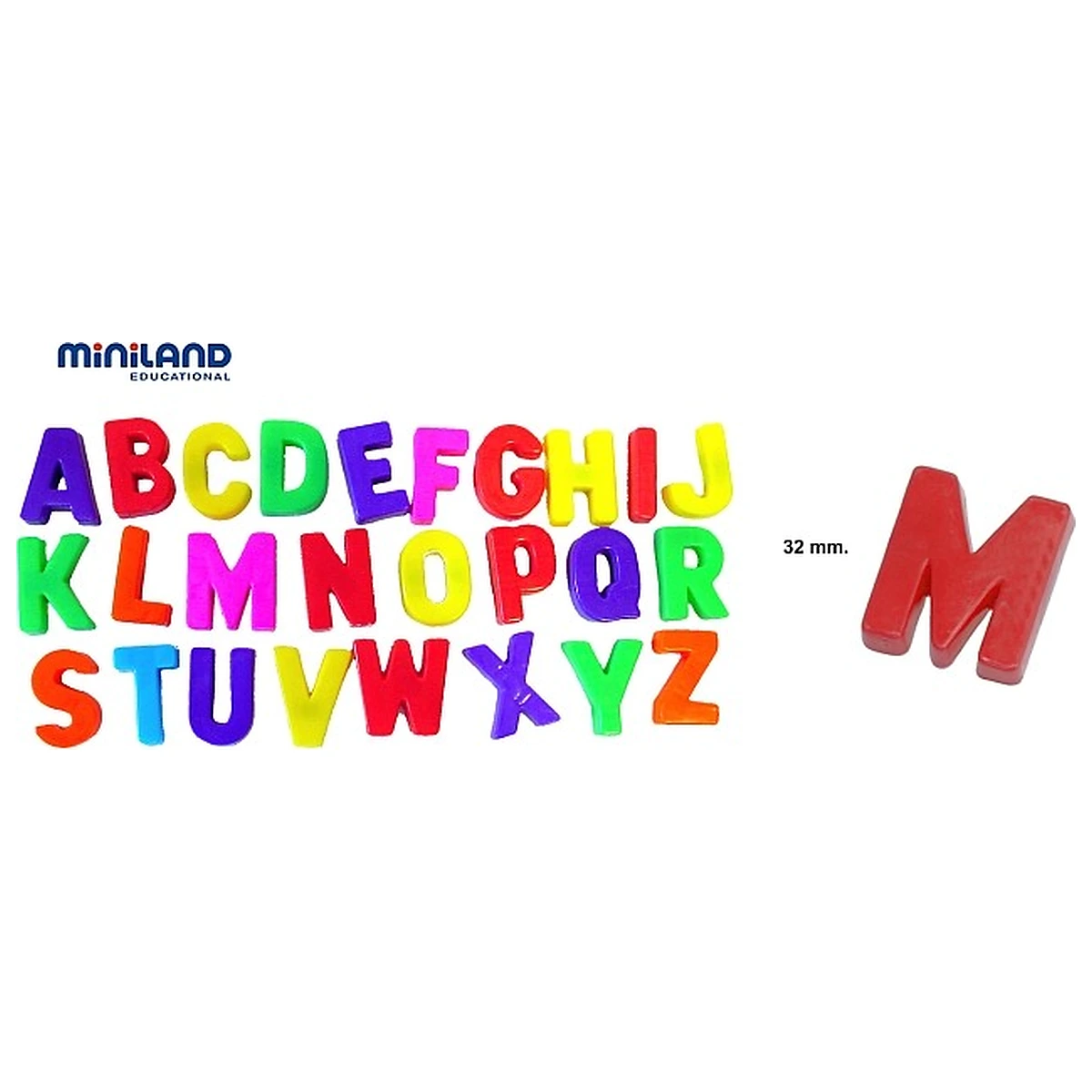 Litere mari magnetice Miniland 155 buc 6 ani [2]