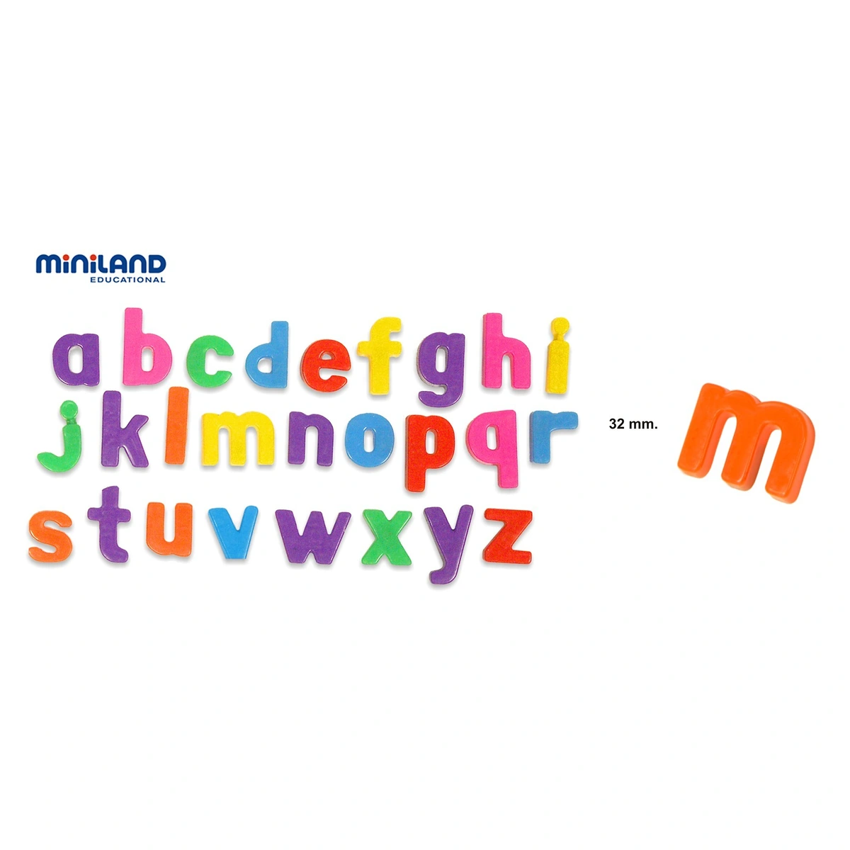 Litere mici magnetice Miniland 155 buc [3]