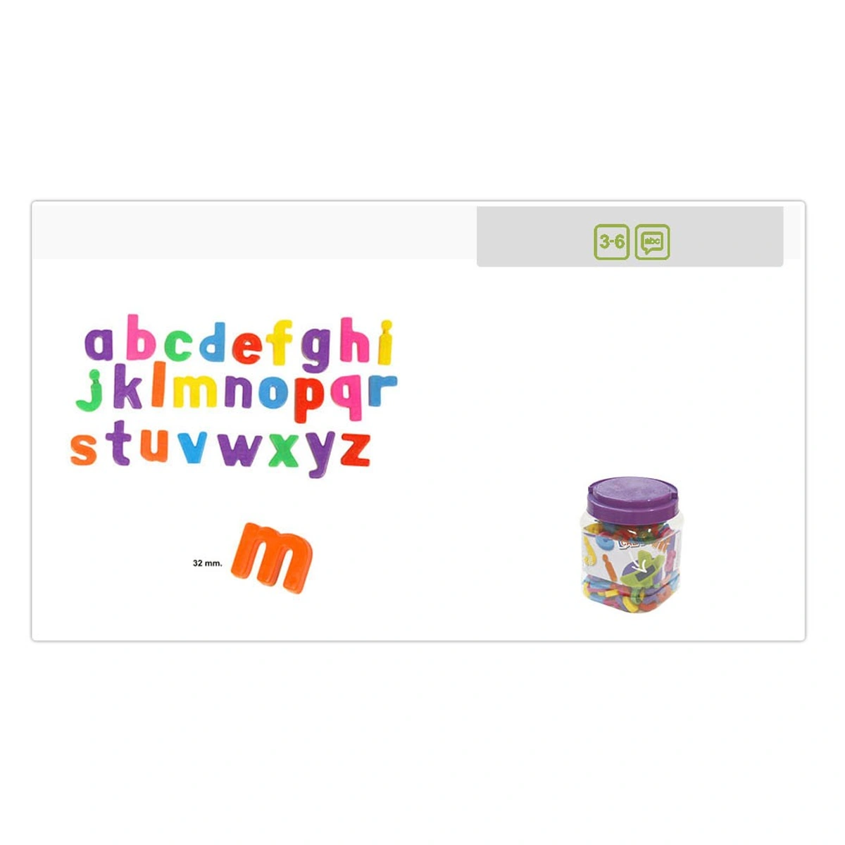 Litere mici magnetice Miniland 155 buc [2]