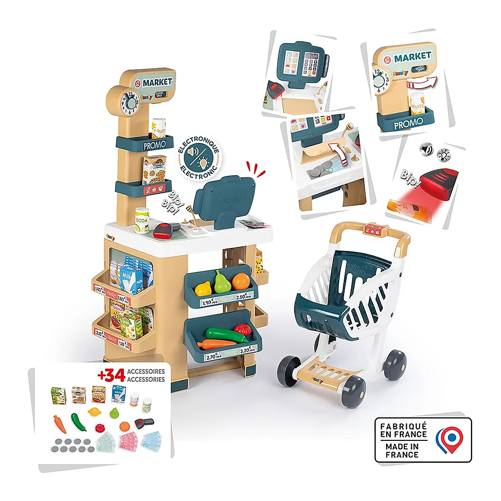 Magazin pentru copii Smoby Market cu 34 accesorii [2]
