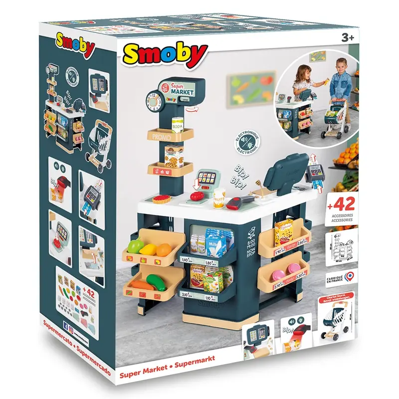 Magazin pentru copii Smoby Super Market cu 42 accesorii [8]
