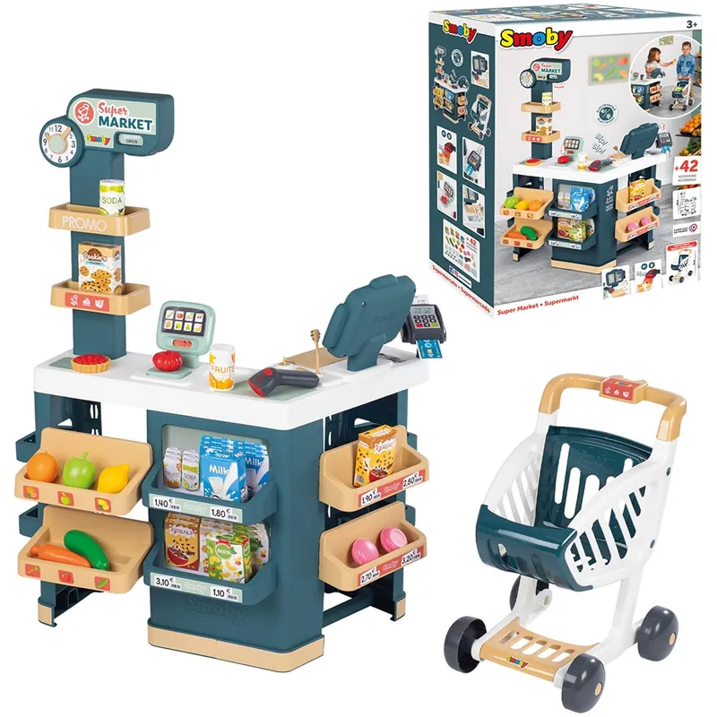 Magazin pentru copii Smoby Super Market cu 42 accesorii [7]