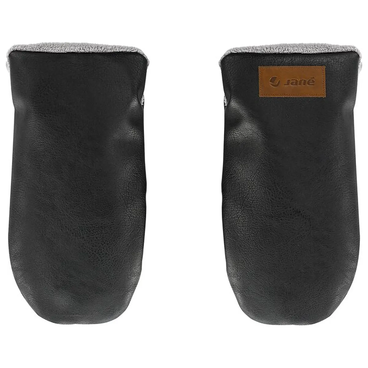 Manusi magnetice pentru carucior, Jane, Pentru vremea rece, Interior din fleece si exterior imitatie piele, Black [2]