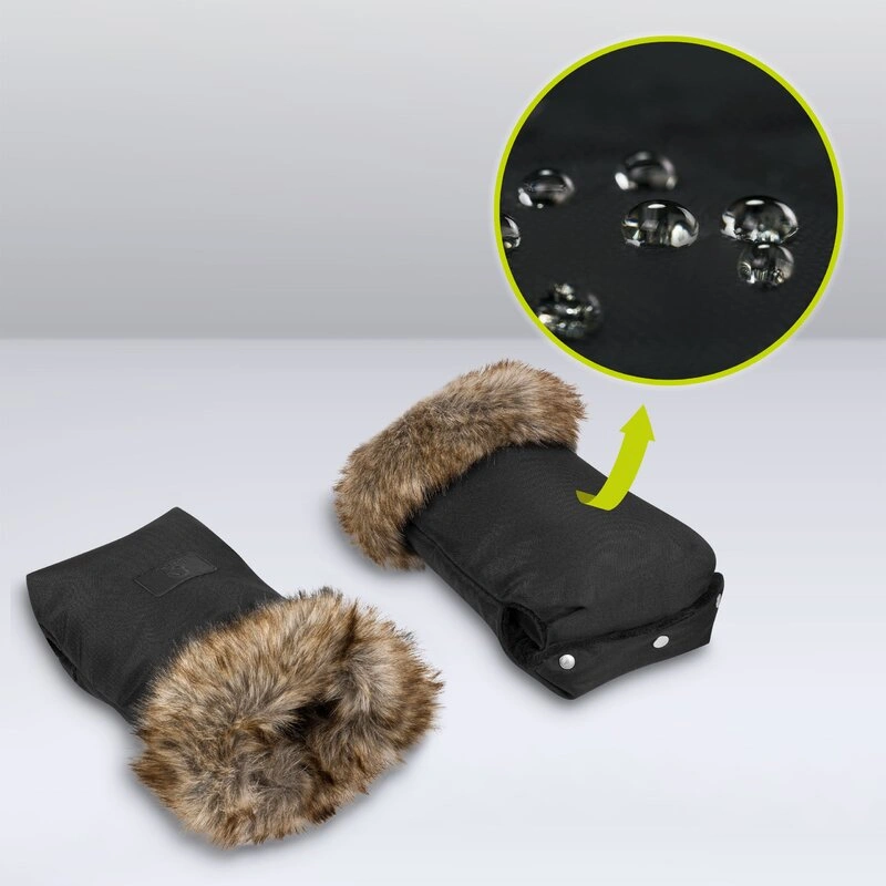 Manusi termice pentru carucior, Lionelo, Universale, Impermeabile, Negru [9]