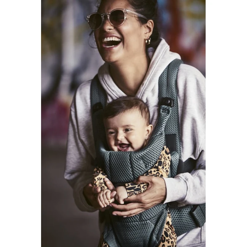 Marsupiu anatomic BabyBjorn Move, Verde Salvie 3D Mesh [5]