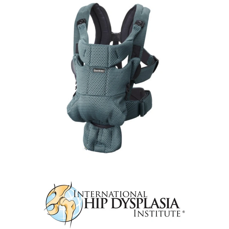 Marsupiu anatomic BabyBjorn Move, Verde Salvie 3D Mesh [2]