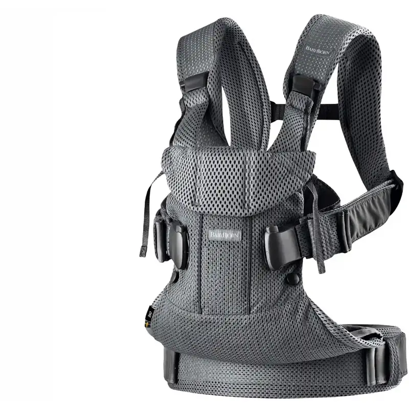 Marsupiu anatomic One Air BabyBjorn - Anthracite, 3D Mesh [1]