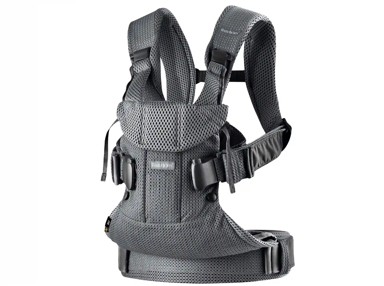 Marsupiu anatomic One Air BabyBjorn - Anthracite, 3D Mesh [1]