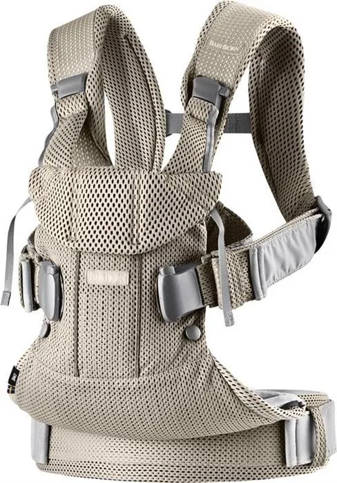 Marsupiu anatomic One Air BabyBjorn - Greige, 3D Mesh [1]