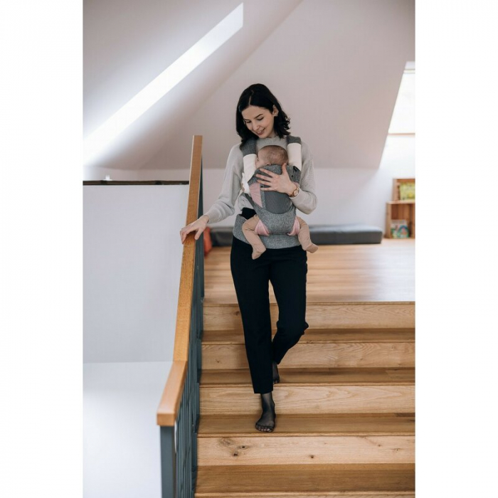 Marsupiu bebe, FreeON, Carry Me, 3 in 1 Grey/Pink [5]
