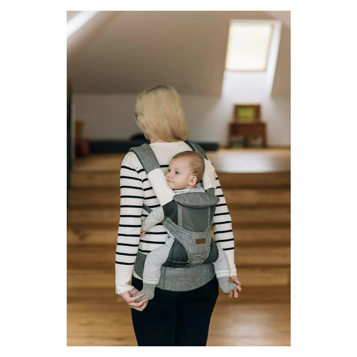 Marsupiu bebe, FreeON, Carry Me, 3 in 1 Gri [7]