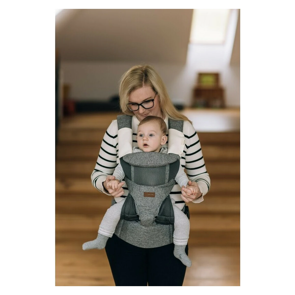 Marsupiu bebe, FreeON, Carry Me, 3 in 1 Gri [5]