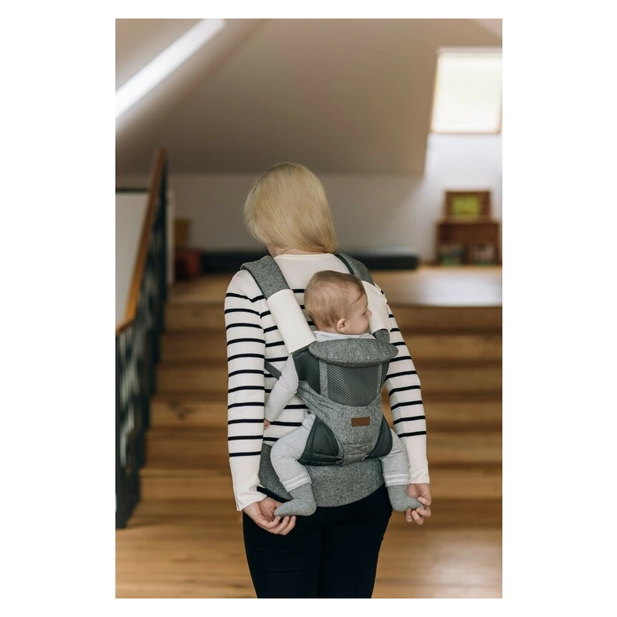 Marsupiu bebe, FreeON, Carry Me, 3 in 1 Gri [6]