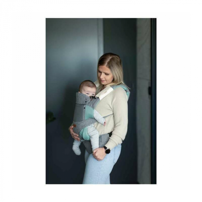 Marsupiu bebe, FreeON, Easy Move, 3 in 1, De la 3,5 luni pana la 15 kg, Grey [4]