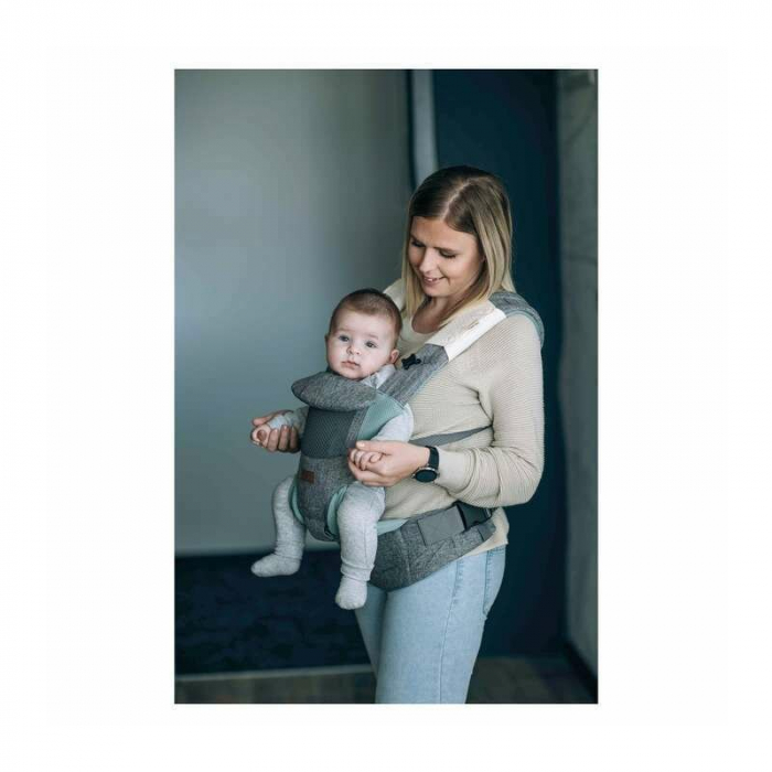 Marsupiu bebe, FreeON, Easy Move, 3 in 1, De la 3,5 luni pana la 15 kg, Grey [3]