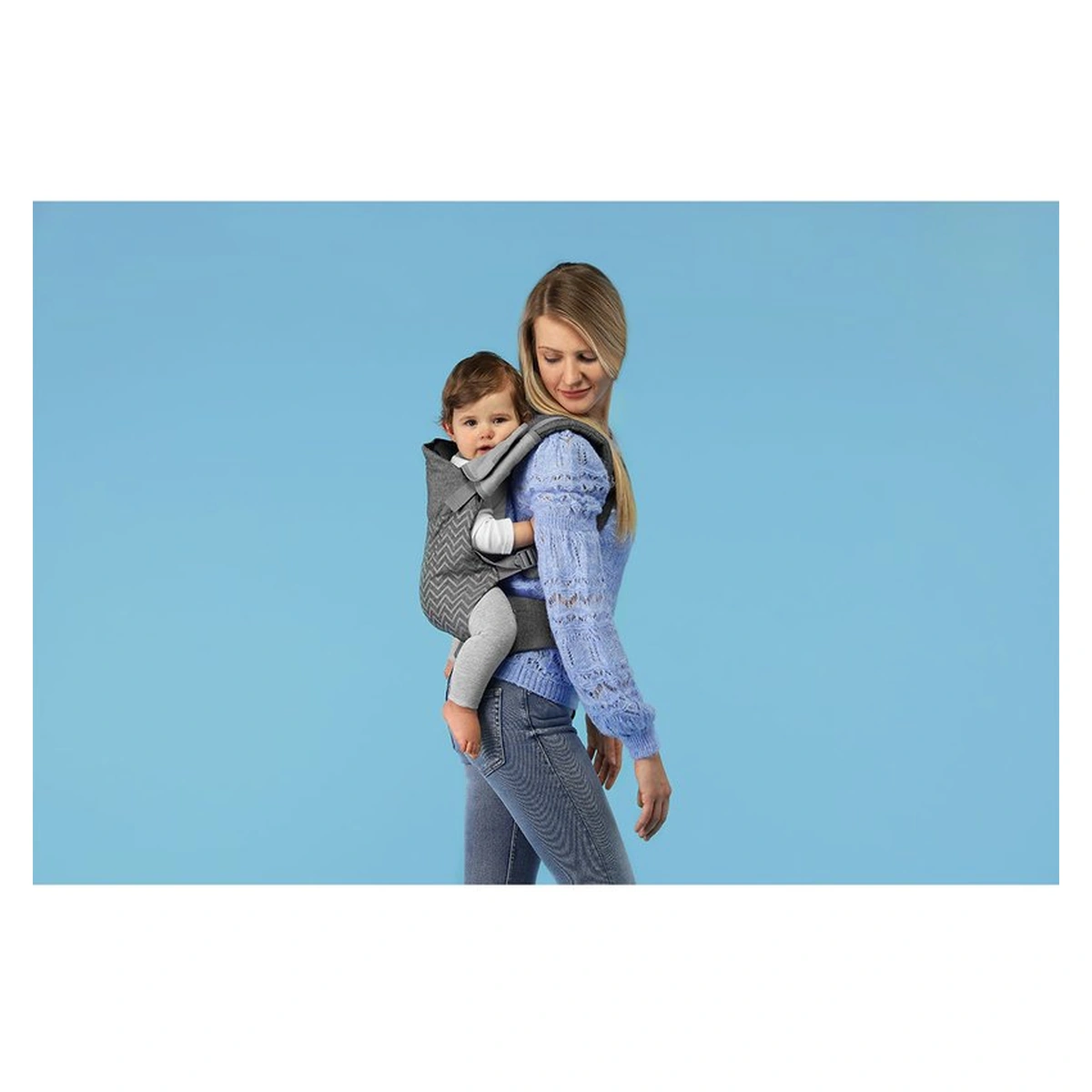 Lionelo - Marsupiu ergonomic Margareet, Cu 3 pozitii de transport, Cu gluga, Pana la 20 Kg, Aprobat de Institutul International de Displazie de Sold, Conform cu standardul european de securitate CEN T [19]