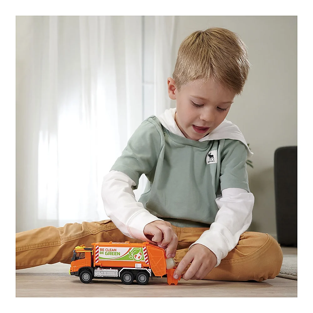 Masina de gunoi Majorette Volvo Garbge Collector cu tomberon [9]