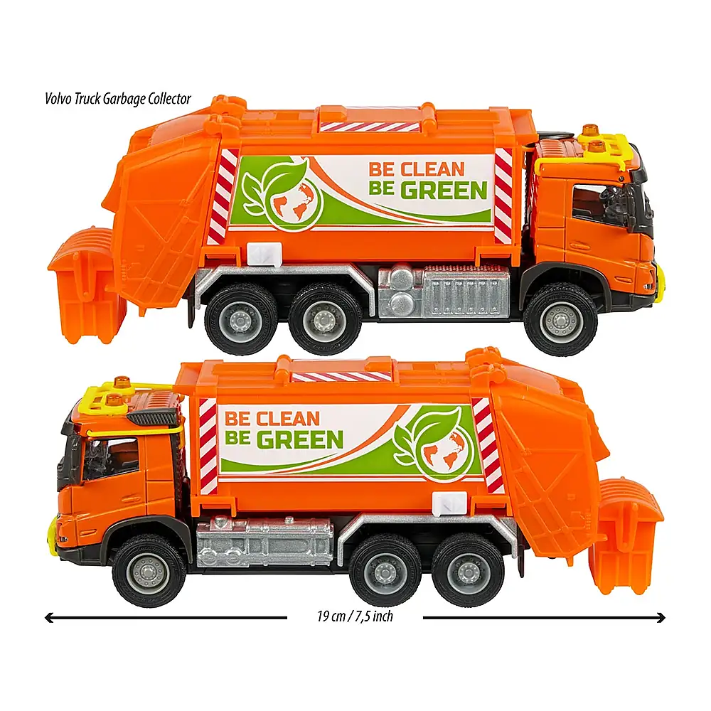 Masina de gunoi Majorette Volvo Garbge Collector cu tomberon [4]