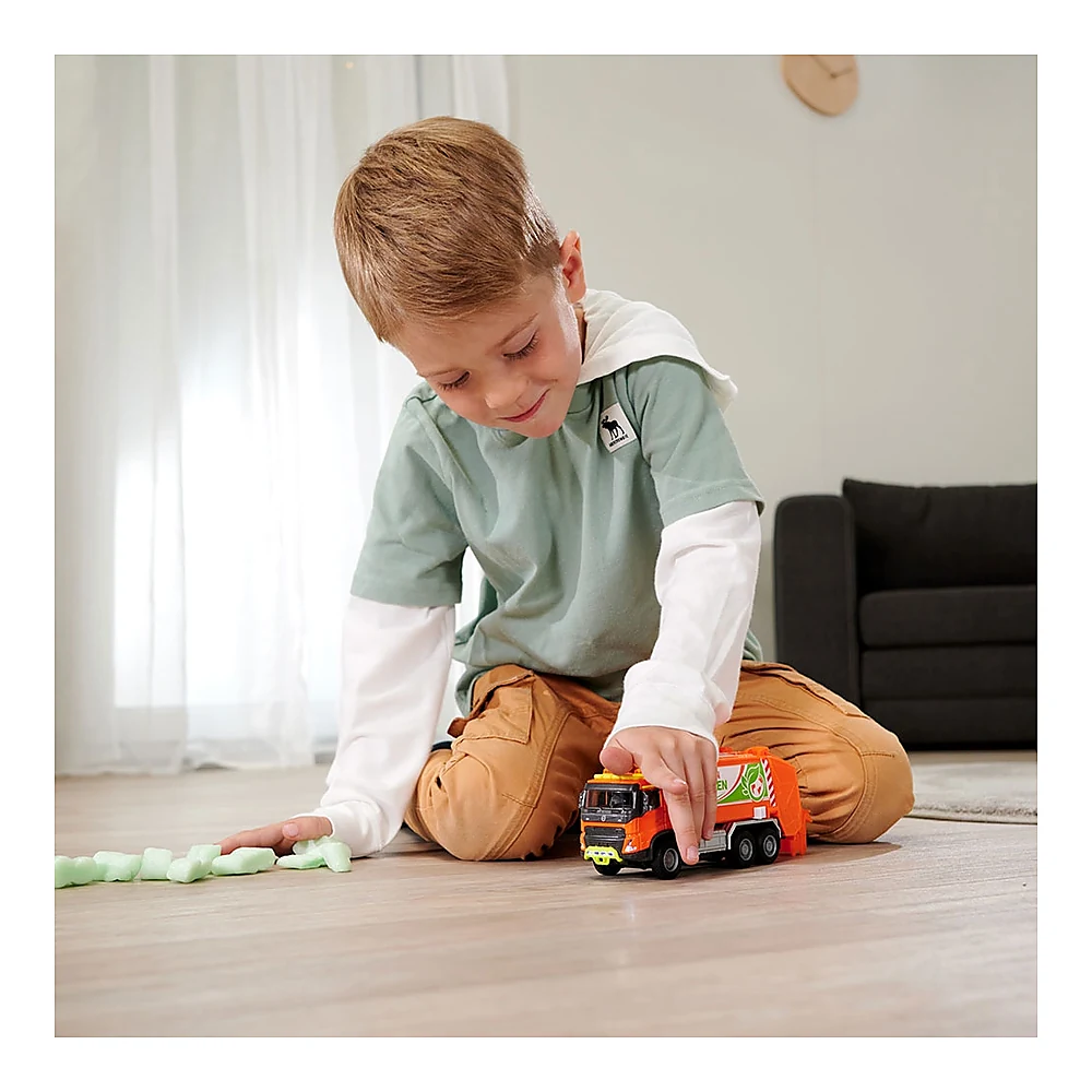 Masina de gunoi Majorette Volvo Garbge Collector cu tomberon [6]