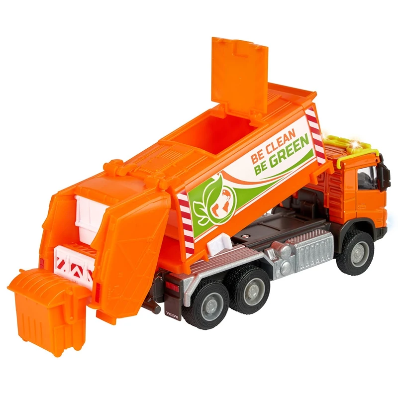 Masina de gunoi Majorette Volvo Garbge Collector cu tomberon [5]
