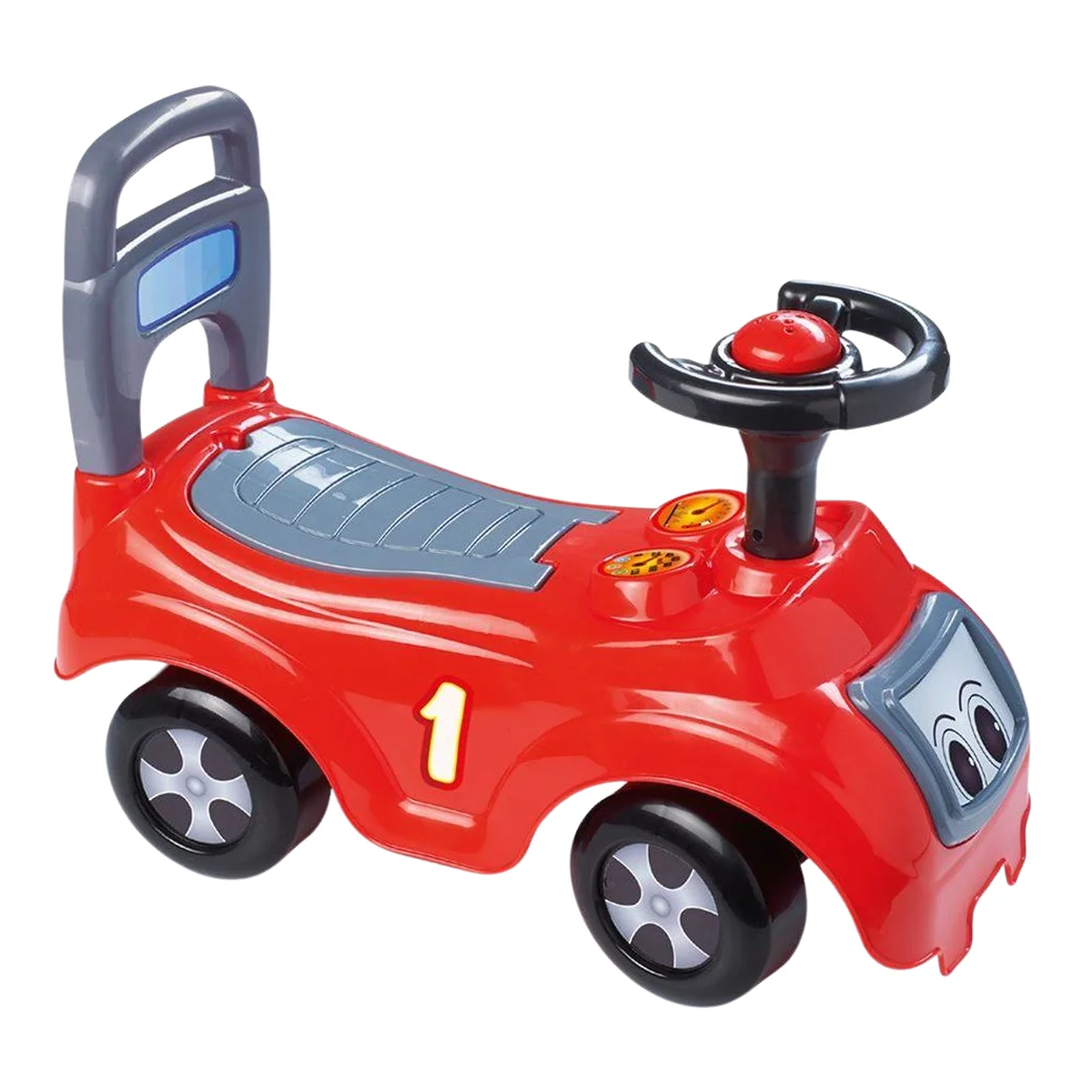 Masina fara pedale rosie DOLU cu volan si spatiu depozitare [2]