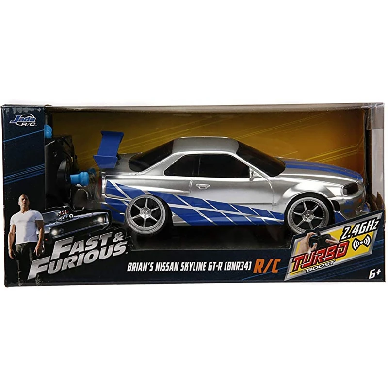 Masina Jada Toys Fast and Furious Nissan Skyline GTR 1:24 cu telecomanda [9]
