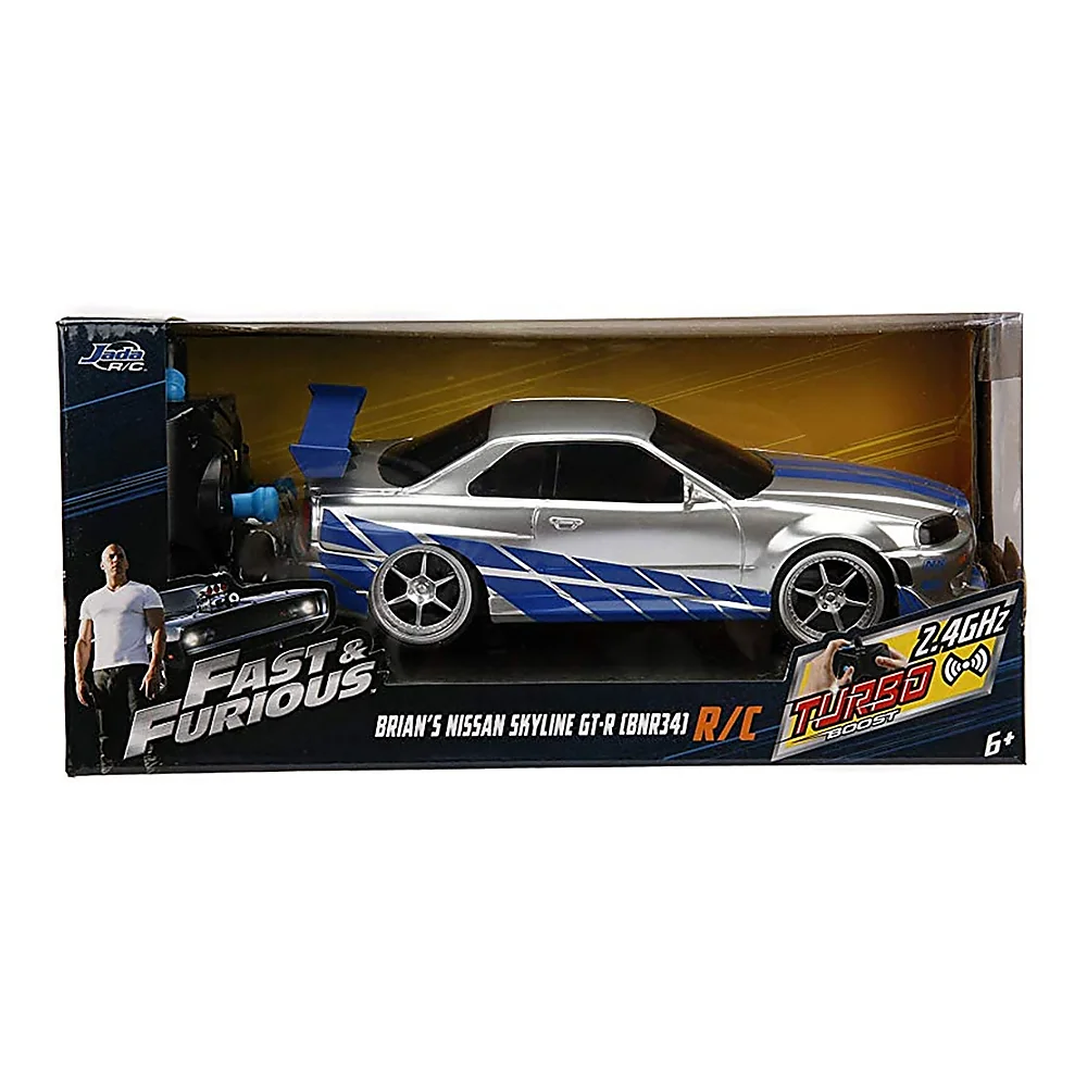 Masina Jada Toys Fast and Furious Nissan Skyline GTR 1:24 cu telecomanda [9]
