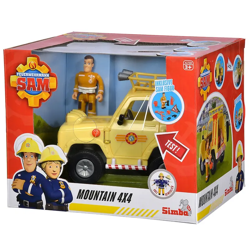 Masina Simba Fireman Sam Mountain 4x4 cu figurina [2]