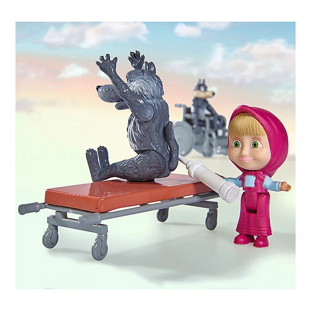 Masina Simba Masha and the Bear Ambulance cu accesorii [7]