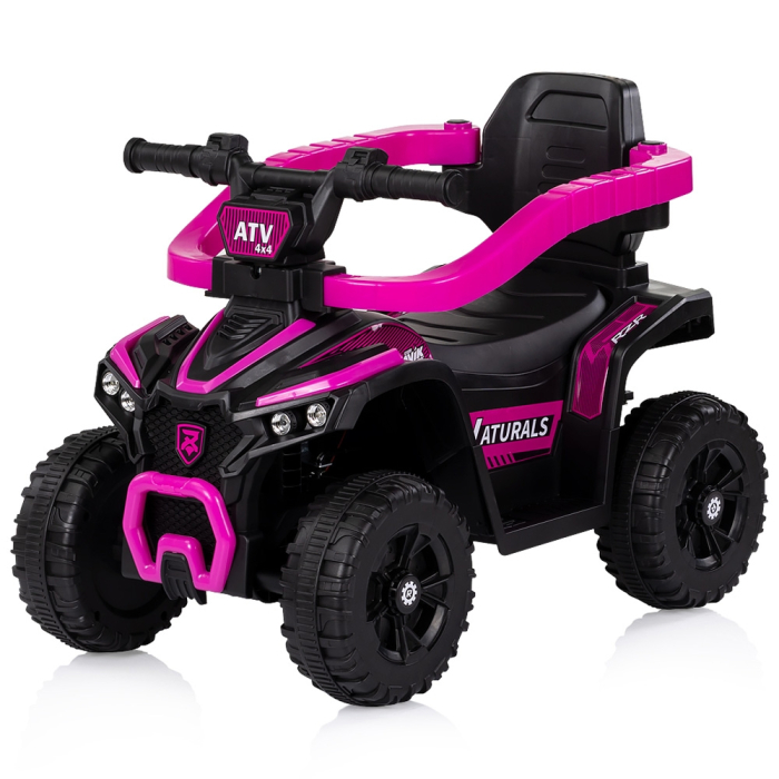 Masinuta de impins Chipolino ATV cu maner, Pink [2]