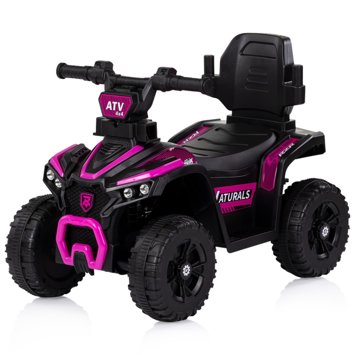 Masinuta de impins Chipolino ATV cu maner, Pink [3]
