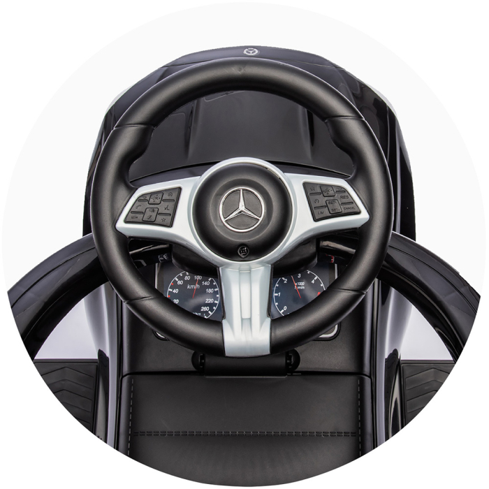 Masinuta de impins Chipolino Mercedes Benz C-Class cu maner, Black [21]