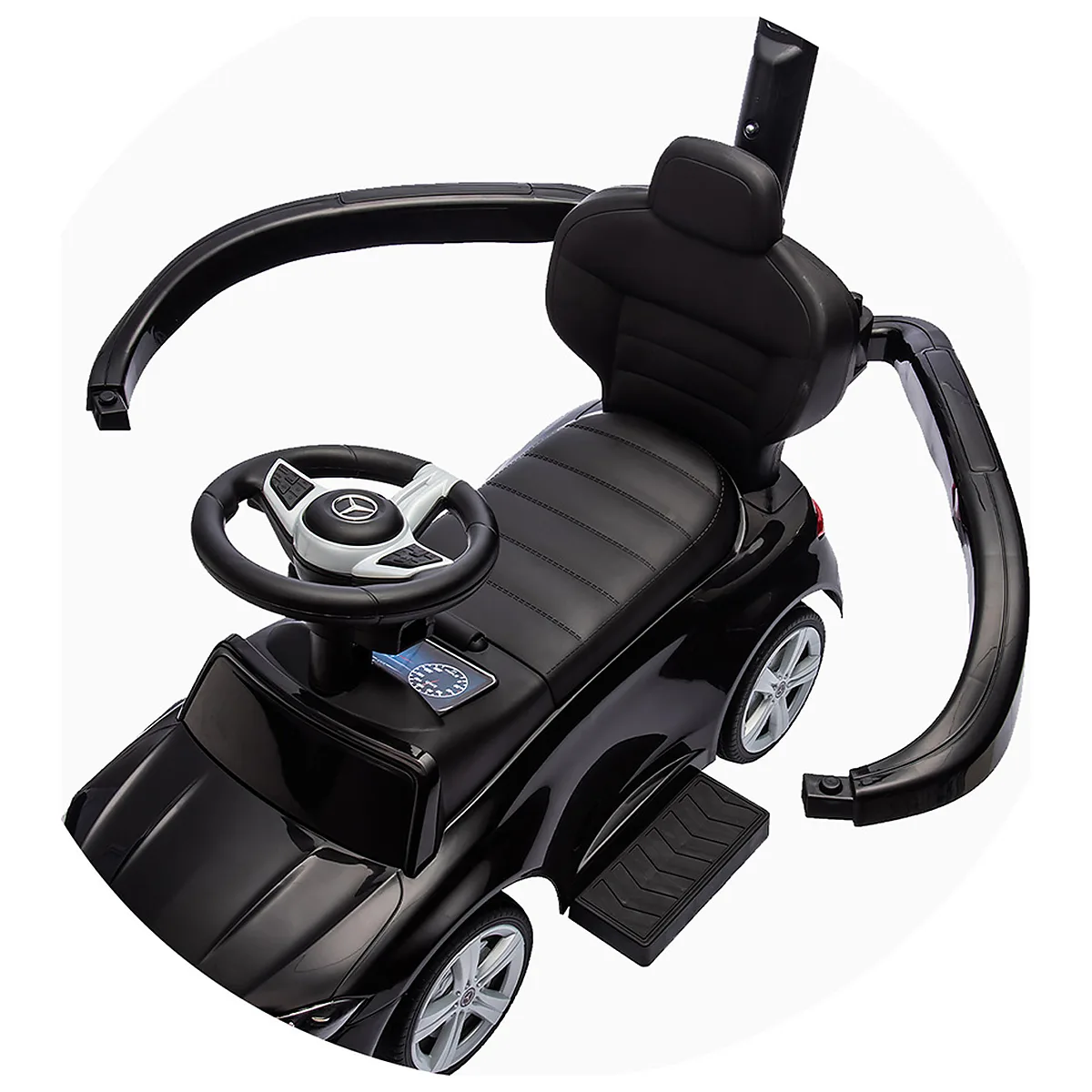Masinuta de impins Chipolino Mercedes Benz C-Class cu maner, Black [11]
