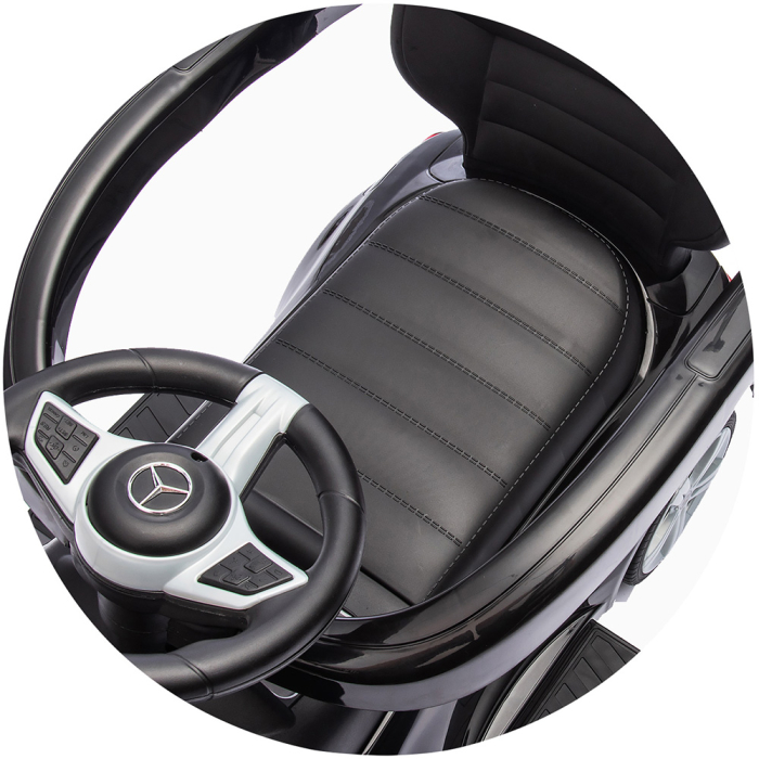 Masinuta de impins Chipolino Mercedes Benz C-Class cu maner, Black [11]