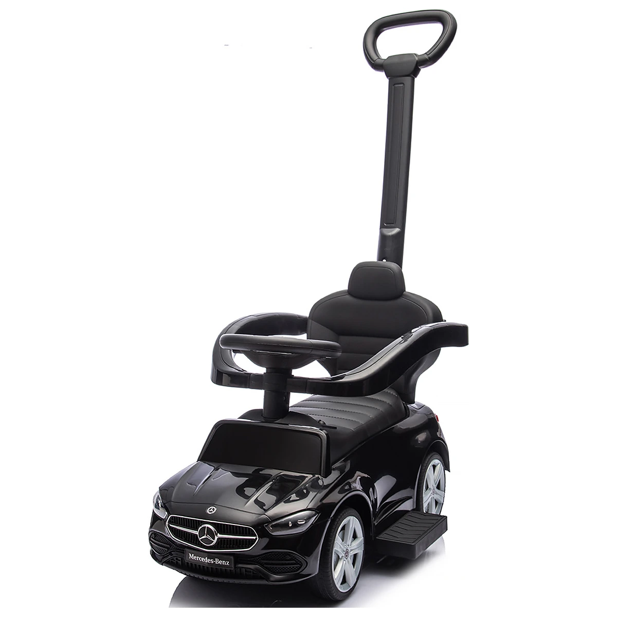 Masinuta de impins Chipolino Mercedes Benz C-Class cu maner, Black [6]