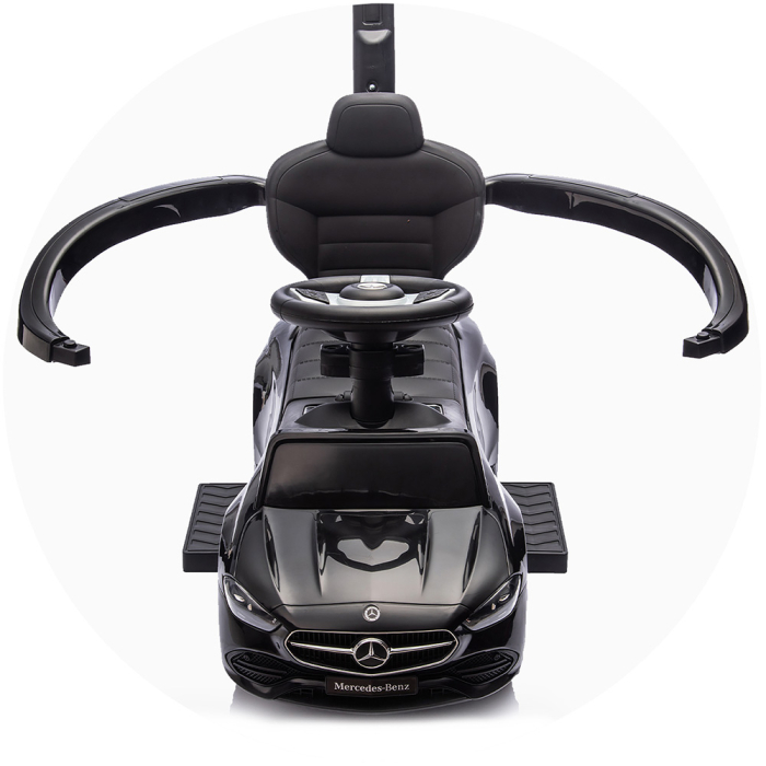 Masinuta de impins Chipolino Mercedes Benz C-Class cu maner, Black [15]