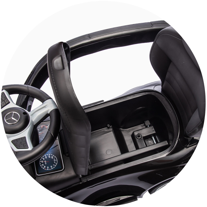 Masinuta de impins Chipolino Mercedes Benz C-Class cu maner, Black [18]