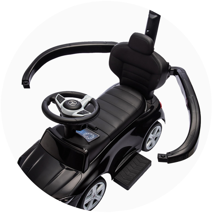 Masinuta de impins Chipolino Mercedes Benz C-Class cu maner, Black [14]