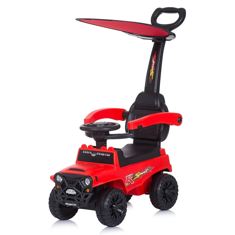 Masinuta de impins Chipolino Safari red cu maner si copertina [2]