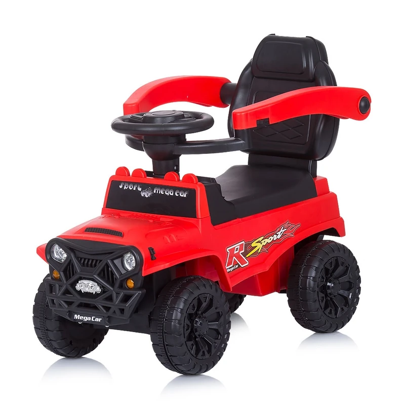 Masinuta de impins Chipolino Safari red cu maner si copertina [4]